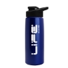 Garyline® Flair Tritan® Metallike Bottle with Drink-Thru Lid - 26 oz. - Metallic Blue
