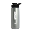 Garyline® Flair Tritan® Metallike Bottle with Drink-Thru Lid - 26 oz. - Metallic Silver