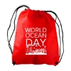 Garyline® Recruit Non-Woven Drawstring Backpack - Red