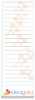 Souvenir® 3" x 9" Scratch Pad with Magnet, 25 Sheet - Top