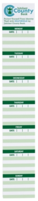 Souvenir® Sticky Note™ 12" X 2" Pad, 25 sheet - 4c