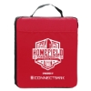 Garyline® 13.5" Fabric Stadium Cushion with Pocket - Red