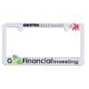 Garyline® 3-D Maximum License Plate Frame - White