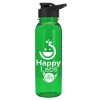Garyline® Outdoorsman Tritan® Renew Bottle with Drink-Thru Lid - 24 oz. - Translucent Green