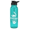 Garyline® Outdoorsman Tritan® Renew Bottle with Drink-Thru Lid - 24 oz. - Translucent Teal