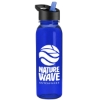 The Outdoorsman - 24 oz. Tritan ReNew bottle with Flip Straw lid - Translucent Blue