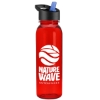 The Outdoorsman - 24 oz. Tritan ReNew bottle with Flip Straw lid - Translucent Red