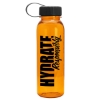 Garyline® Outdoorsman Tritan® Renew Bottle with Tethered Lid - 24 oz. - Translucent Orange