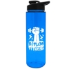 Garyline® Freedom Tritan® Renew Bottle with Drink-Thru Lid - 28 oz. - Translucent Blue