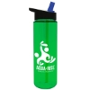 Garyline® Freedom Tritan® Renew Bottle with Flip-Straw Lid - 28 oz. - Tranlucentgreen