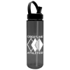 Garyline® Freedom Tritan® Renew Bottle with Flip-Straw, Swivel-Handle Lid - 28 oz. - Smoke