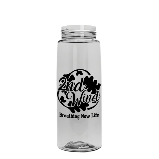 Garyline® Flair Tritan® Renew Bottle with Flip-Straw Lid - 26 oz. - Clear