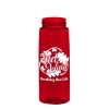 Garyline® Flair Tritan® Renew Bottle with Flip-Straw Lid - 26 oz. - Translucent Red