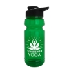 Garyline® Trainer RPET Bottle with Drink-Thru Lid - 24 oz. - Translucent Green