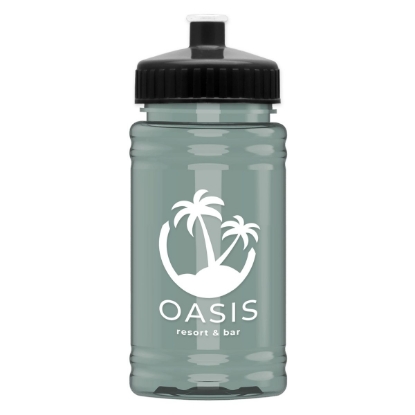 Garyline® Mini RPET Bottle with Push-Pull Lid - 16 oz. - Glacier Blue