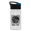 Garyline® Mini RPET Bottle with Pop-Up Lid - 16 oz. - White