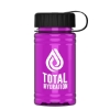 Garyline® Mini RPET Bottle with Tethered Lid - 16 oz. - Translucent Hot Pink