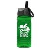 Garyline® RPET Bottle with Ring-Straw Lid - 20 oz. - Translucent Green