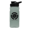Garyline® RPET Bottle with Drink-Thru Lid - 20 oz. - Glacier Blue