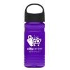 Garyline® RPET Bottle with Oval Crest Lid - 20 oz. - Translucent Violet