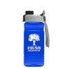 Garyline® RPET Bottle with Quick-Snap Lid - 20 oz. - Translucent Blue