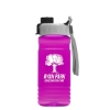 Garyline® RPET Bottle with Quick-Snap Lid - 20 oz. - Translucent Hot Pink