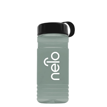 Garyline® RPET Bottle with Tethered Lid - 20 oz. - Glacier Blue