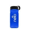 Garyline® RPET Bottle with Tethered Lid - 20 oz. - Translucent Blue