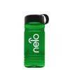 Garyline® RPET Bottle with Tethered Lid - 20 oz. - Translucent Green
