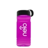 Garyline® RPET Bottle with Tethered Lid - 20 oz. - Translucent Hot Pink