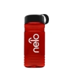 Garyline® RPET Bottle with Tethered Lid - 20 oz. - Translucent Red