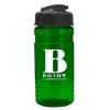 Garyline® RPET Bottle with Flip-Top Lid - 20 oz. - Translucent Green