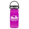 Garyline® RPET Bottle with Grip Lid - 20 oz. - Translucent Hot Pink