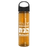 Garyline® Slim Fit RPET Bottle with Oval Crest Lid - 24 oz. - Translucent Orange