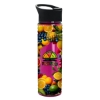 Garyline® Slim Fit RPET Bottle with Pop-Up Lid - 24 oz. - Translucent Hot Pink