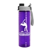 Garyline® Slim Fit RPET Bottle with Quick-Snap Lid - 24 oz. - Translucent Violet
