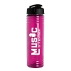 Garyline® Slim Fit RPET Bottle with Flip-Top Lid - 24 oz. - Translucent Hot Pink