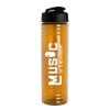 Garyline® Slim Fit RPET Bottle with Flip-Top Lid - 24 oz. - Translucent Orange
