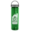 Garyline® Slim Fit RPET Bottle with Grip Lid - 24 oz. - Translucent Green