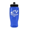 Garyline® Poly+ Recycled Bottle with Push-Pull Lid - 27 oz. - Translucent Blue