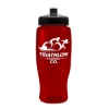 Garyline® Poly+ Recycled Bottle with Push-Pull Lid - 27 oz. - Translucent Red