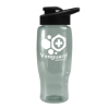 UpCycle Poly-Pure 27 oz. Transparent Bottle with Drink Thru Lid - Glacier Blue