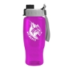 Garyline® Poly+ Recycled Bottle with Quick-Snap Lid - 27 oz. - Transparenthotpink