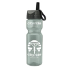Garyline® Champ Recycled Bottle with Ring-Straw Lid - 28 oz. - Glacier Blue