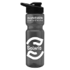 UpCycle - 28 Oz. Champion Transparent Sports Bottle with Drink Thru Lid - Smoke
