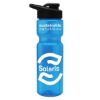 UpCycle - 28 Oz. Champion Transparent Sports Bottle with Drink Thru Lid - Translucent Blue
