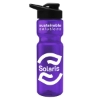 UpCycle - 28 Oz. Champion Transparent Sports Bottle with Drink Thru Lid - Translucent Violet