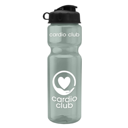 Garyline® Champ Recycled Bottle with Flip Lid - 28 oz. - Glacier Blue