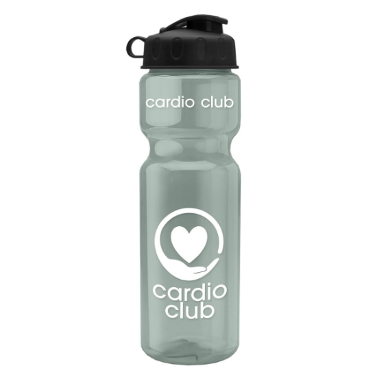 Garyline® Champ Recycled Bottle with Flip Lid - 28 oz. - Glacier Blue