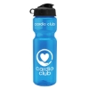 Garyline® Champ Recycled Bottle with Flip Lid - 28 oz. - Translucent Blue